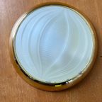 Vintage Mcm Space Glass Plafonnière Daks '70s thumbnail 4