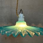 Vintage Kraaglamp – Glas En Porselein thumbnail 2