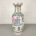 Grote Vintage Chinese Vaas (62Cm) thumbnail 4