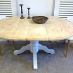 Prachtige Landelijke Ronde Eiken Tafel thumbnail 24