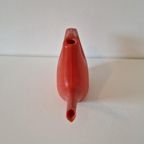 50'S Vintage 2 Liter Gieter Retro Rood Oranje Gieter thumbnail 4