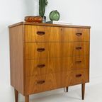 Scandinavisch Vintage Teak Fineren Ladekast Luvos thumbnail 12