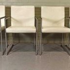 Set Van 4 Vintage Harvink Leren Eetkamerstoelen / Stoelen thumbnail 8