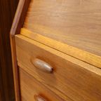 Vintage dyrlund Deense Secretaire Bureau Kast Ladekast thumbnail 14
