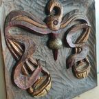Wandbord Sterrenbeeld Weegschaal Houtsnijwerk thumbnail 2