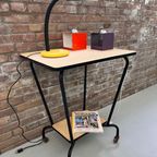 Mid Century Trolley, Vintage Bijzettafel Op Wielen, Side Table thumbnail 12