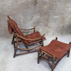 60'S / 70,S Vintage Fauteuil Safari Chair Design Stoel thumbnail 19