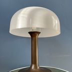 Bruine En Witte Space Age Mid Century Mushroom Tafellamp thumbnail 6