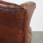 Grote, Nette Schapenleren Oorfauteuil Met Een Mooi Design En Prachtige Kleuren thumbnail 13