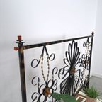 Stalen Vintage Plantenrek Met Gekleurde Tegels, Roomdivider thumbnail 7