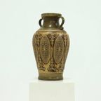 Xl Jasba Vase In Earth Tones 1960s thumbnail 3