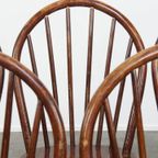 Set Van 6 Vintage Houten Windsor Spijlen Stoelen Uit De Jaren ’70 In Engelse Stijl thumbnail 15