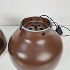 Set 2 Vintage Super Jumbo Hanglamp Denmark Nordisk Solar '60 thumbnail 8