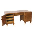 Sierlijk Vintage Walnoten Bureau Gemaakt In De Jaren '50 thumbnail 9