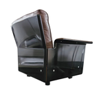 2 X Black Shell & Brown Leather 620 Chair Programme Lounge Chair By Dieter Rams For Vitsoe, 1980s thumbnail 8