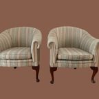 Set Van 2 Chesterfield Byron Tub Chairs thumbnail 2