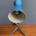 Blue Metal Desk Lamp 1960S thumbnail 7