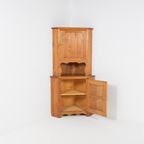 Axel Einar Hjorth ‘lovö’ Solid Pine Corner Cabinet By Nordiska Kompaniet thumbnail 3