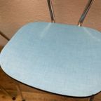 Vintage Formica Blauwe Stoelen thumbnail 3