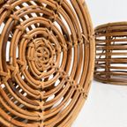 Set Van 2 Rotan Designkrukjes Van Tito Agnoli, 1960's thumbnail 8