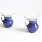 Rorstrand Porcelain Mustard Pots, Set Of Two. thumbnail 11