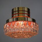 Carl Thore Lamp | Glas | 1972 | Oranje Accent | Vintage Hanglamp | Scandinavisch Design | Halverw thumbnail 2
