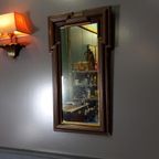 Antieke Art Deco Wandspiegel thumbnail 2