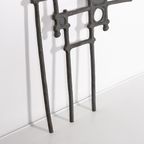 1980’s Crafted Brutalist Door Fixture/wall Art / Muurdecoratie / Wanddecoratie thumbnail 7