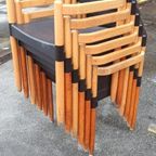 6 Vintage Strax Stoelen, Hartmut Lohmeyer Voor Casala thumbnail 3