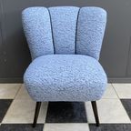 Blue Wool Cocktail Chair 1960S thumbnail 9