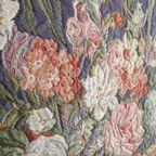 Vintage Gobelin Wandkleed Bloemen Schilderij Muurkleed thumbnail 11