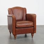 Stijlvolle Schapenleren Art Deco Fauteuil/ Armchair Met Een Tijdloos Design En Karakter thumbnail 13