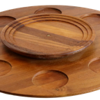 Vintage Lüthje Wood Denmark Lazy Susan thumbnail 5