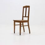 Amsterdam School Oak And Cane Chair 1920S thumbnail 3