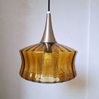 Vintage Okergele Glazen Lamp thumbnail 2