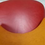 * Leolux Pallone Oranje Rode Design Fauteuil thumbnail 11