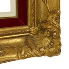 Vintage Vergulde Lijst Barok Stijl Rood Fluweel Klassiek 66x56cm thumbnail 18