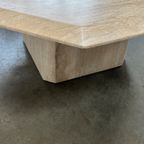 Vintage Achthoekige Travertin Salontafel, 1970’s thumbnail 6