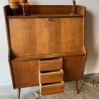 Retro Vintage Mid-Century Secretaire thumbnail 5