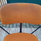 Vintage Bureaustoel Martin Stoll Retro Design Stoel Oker 70 thumbnail 11