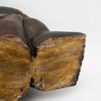 Brons-look Handbewerkt Houten Aziatisch Beeld thumbnail 4