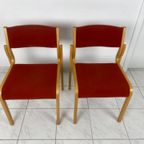 Set Van 4 Scandinavische Stoelen Kvist Denemarken thumbnail 9