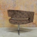 Als Nieuw! Bruine Stoffen Montis Turner Design Draaifauteuil thumbnail 5