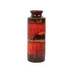 Rode Fat Lava Vaas Scheurich West Germany Keramiek 203-26 thumbnail 2