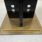 Hollywood Regency Coffee Table / Side Table Black And Gold thumbnail 5