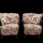 Set Vintage Loungestoelen Van Jindrich Halabala thumbnail 2