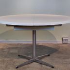 Vintage Eettafel Pastoe Witte Uitschuifbare Tafel Ovaal thumbnail 2
