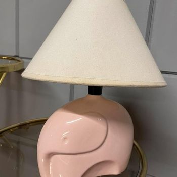 Super Cute Olifanten Lampje Vintage Jaren 90 Roze