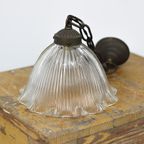 Antieke Holophane Hanglamp thumbnail 3