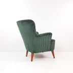 Artifort Fauteuil Groene Ribstof | Donkergroen Theo Ruth thumbnail 5
